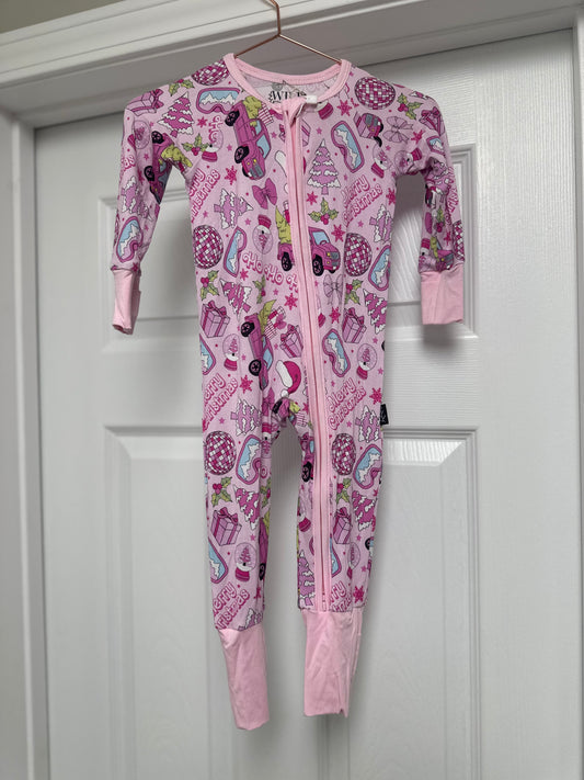 Barbie Zipper Childrens Bamboo Pajamas